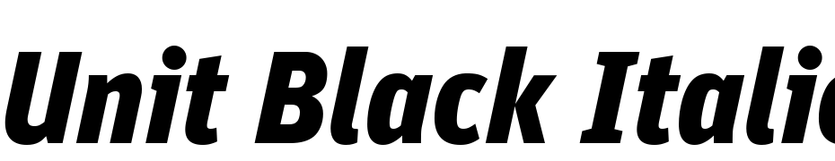 Unit Black Italic TF cкачати шрифт безкоштовно